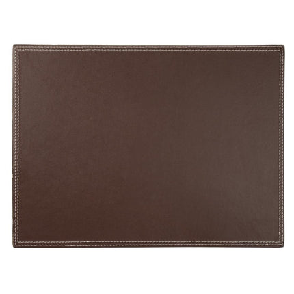 Brown Faux Leather Placemat 40x30cm | Olympia