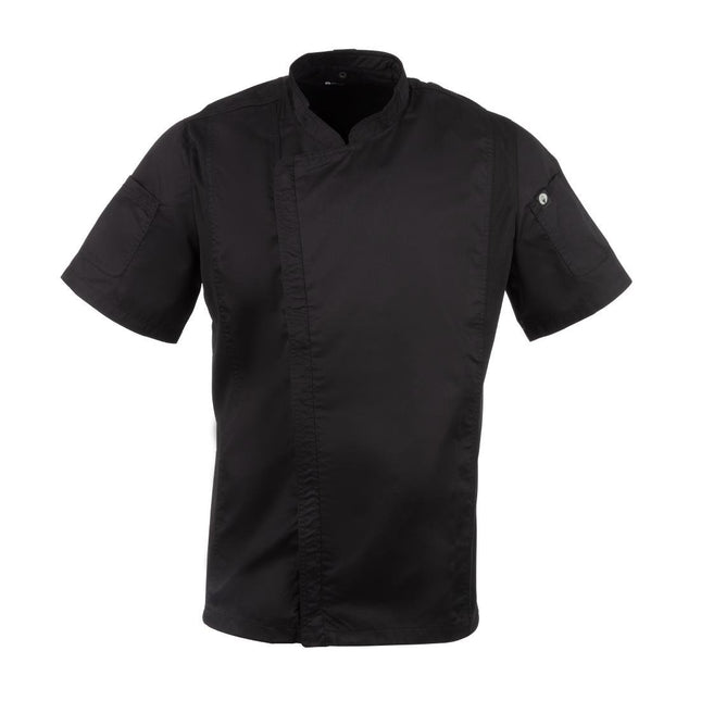Unisex Chef Jacket with Zipper and Cool Vent Panels | Chef Works Springfield | Black | S