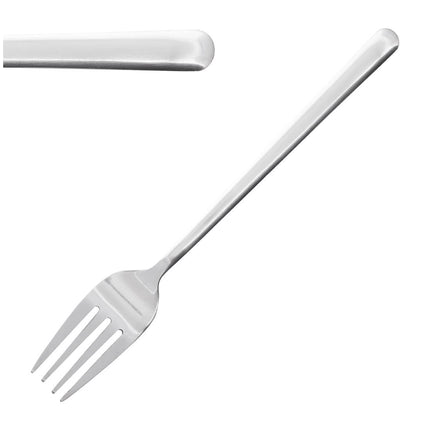 Henley Polished Stainless Steel Dessert Forks (12 pcs) | Olympia