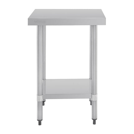 Stainless Steel Worktable without Backsplash 90x60x70cm | Vogue 3
