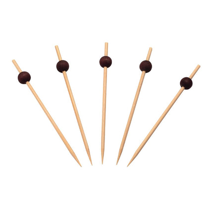 Bamboo Pick with Black Ball 120 mm | Sier Disposables