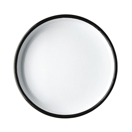 Round Enamel Steel Serving Tray 32cm | Olympia 7
