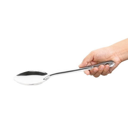 Nisbets Essentials Smooth Stainless Steel Serving Spoon | 11" 2