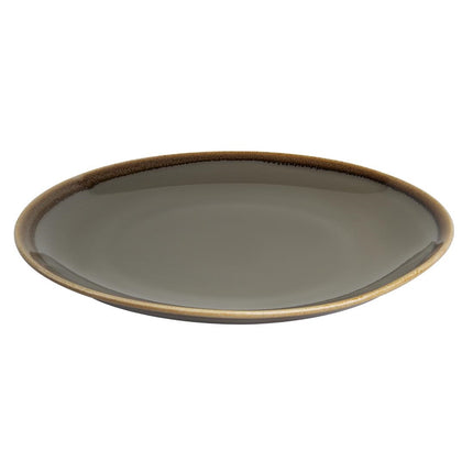 Round Coupe Plates Grey 28cm | Olympia Kiln Collection 2