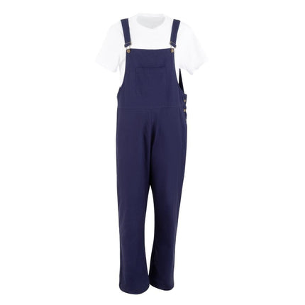 Southside Cotton Canvas Bib & Brace Garden Overalls Navy XL