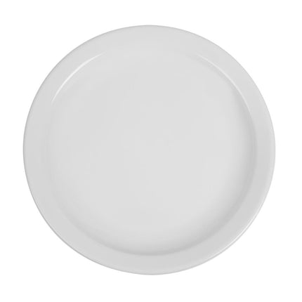 Whiteware Plates with Narrow Rim 25cm | Olympia | Set of 12 2