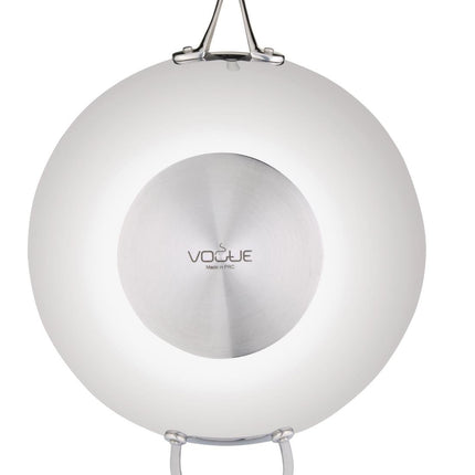 Tri-Wall Wok with Flat Bottom 35cm | Vogue 3