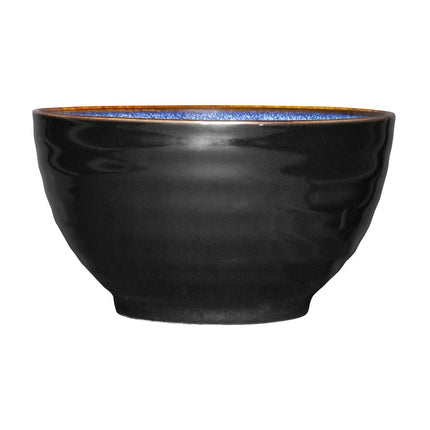 Midnight Blue Reactive Glaze Footed Bowls 150mm | Olympia Luna | Stoneware 5