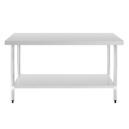 Stainless Steel Worktable without Backsplash 90x150x70cm | Vogue 2