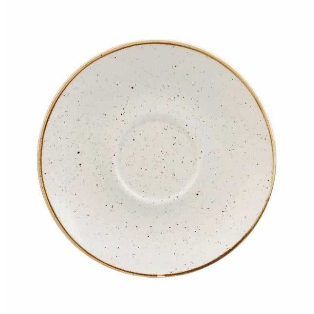 Cappuccino Saucer 15.6cm | Churchill Stonecast Barley White