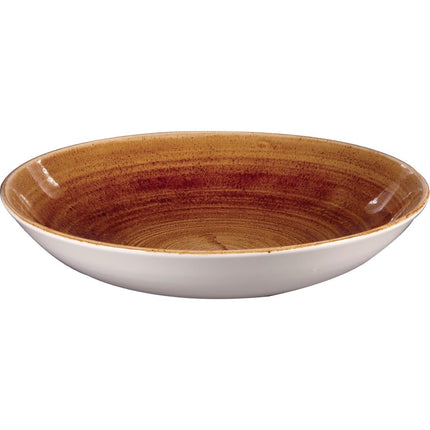 Vintage Copper Evolve Coupe Bowl 24.8cm | Churchill Stonecast Patina
