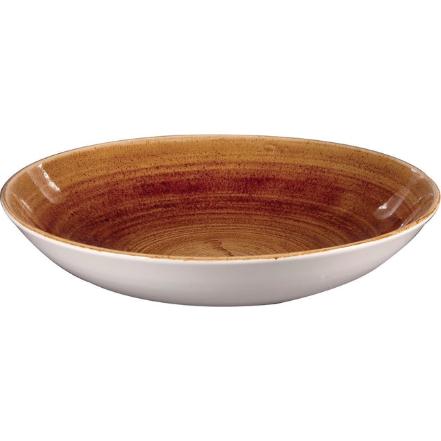 Vintage Copper Evolve Coupe Bowl 24.8cm | Churchill Stonecast Patina