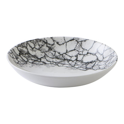 Evolve Coupe Bowl Quartz Black Kintsugi Accents | Churchill 2