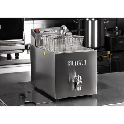 Single Electric Fryer with Timer | Buffalo | 8L Tank | 2.9kW Element 10