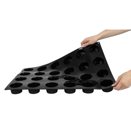 Silicone Muffin Mold | Pavoflex | 24 Cavities | 70mm Diameter x 40mm Depth 7