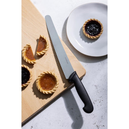 25.4cm Serrated Cake Knife Black | Hygiplas 6