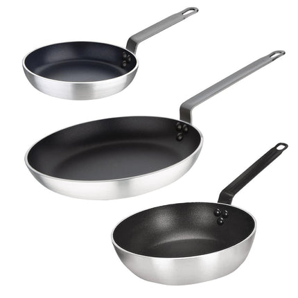 3-Piece Non-Stick Frying and Sauté Pan Set | Vogue Cook Like A Pro
