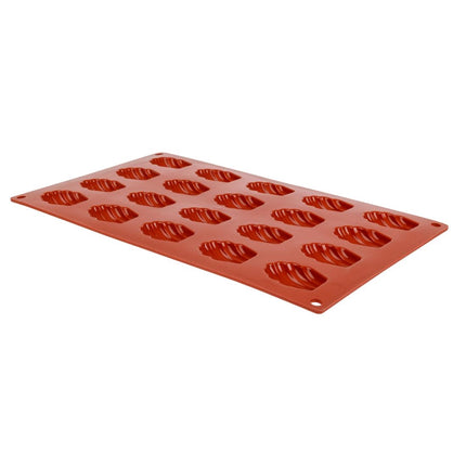 Mini Madeleine Silicone Baking Mold 20 Cavities | Pavoni Formaflex | 1.1cm Deep 2