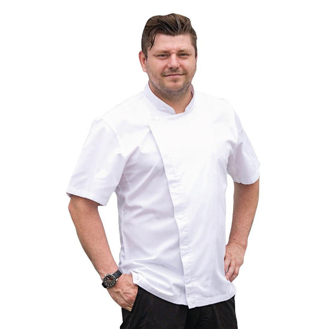 Cannes Chef Jacket Short Sleeve XL | Chef Works 2
