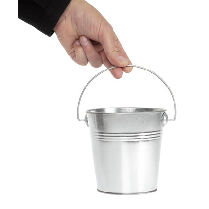 Galvanized Round Bucket | Olympia | 13cm Diameter 3