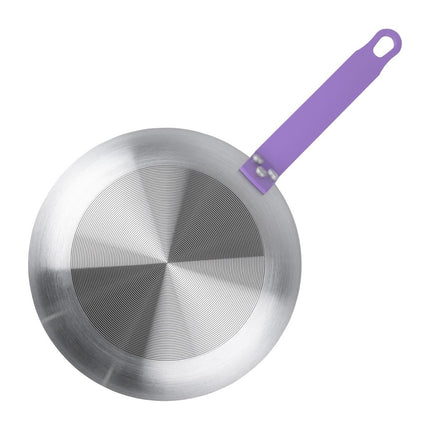 Aluminium Non-Stick Frying Pan with Purple Handle 24cm | Hygiplas | Teflon Platinum Plus Coating 4