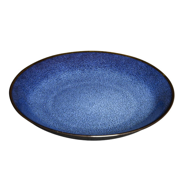 Midnight Blue Reactive Glaze Plate 205mm | Olympia Luna | Earthenware
