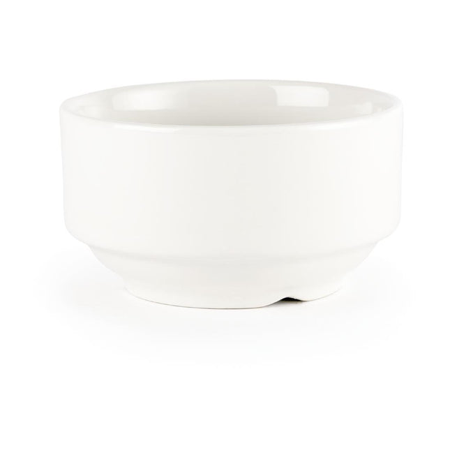White Porcelain Soup Bowls 398ml (24 pcs) | Churchill Whiteware