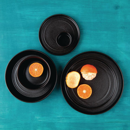 Flat Round Bowls 14.3cm Black | Olympia Cavolo 2