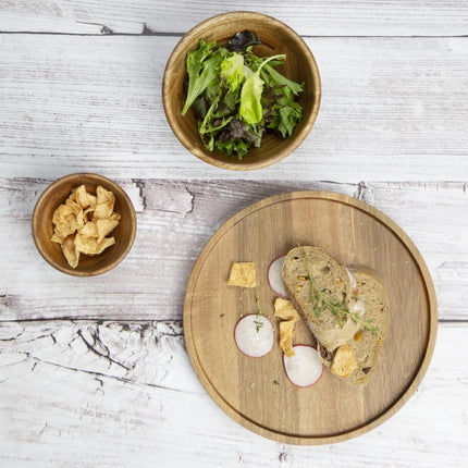 Acacia Bowls 100mm Diameter x 50mm Height | Olympia 5