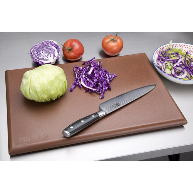 HDPE Cutting Board Brown 450x300x25mm | Hygiplas 2