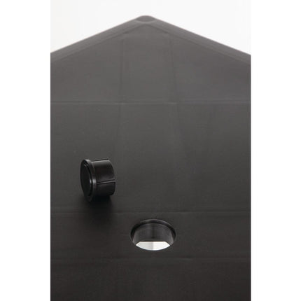 Square Hospitality Table with Aluminum Legs | Bolero | 75cm | Black 9