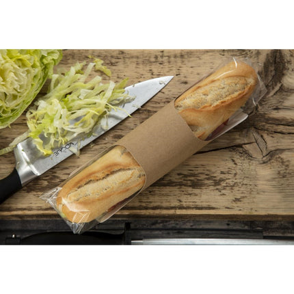Recyclable Kraft Baguette Packaging with Insert Closure | Colpac Clasp | Pack of 500 7