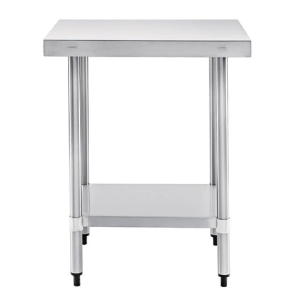 Stainless Steel Worktable without Backsplash | Vogue | 90x60x60 cm 4