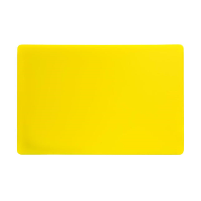 Extra Thick LDPE Cutting Board Yellow 450x300x20mm | Hygiplas 2