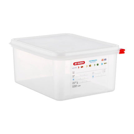 Araven GN 1/2 Food Container with Lid 10L