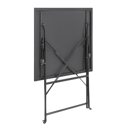 Square Steel Folding Terrace Table 60cm Black | Bolero 3