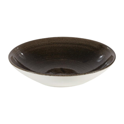 Stonecast Patina Evolve Iron Black Coupe Plates 182mm | Churchill 2