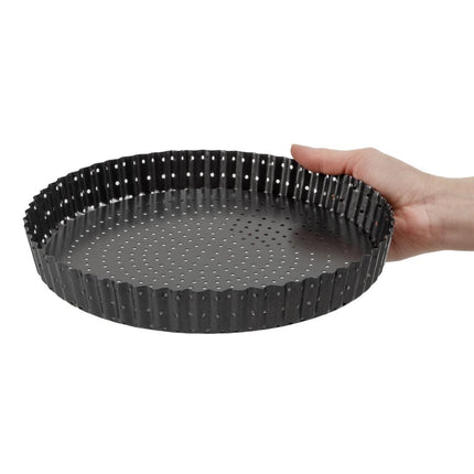Crusty Bake Quiche Tin 250mm | Masterclass | Carbon Steel | Non-Stick 6