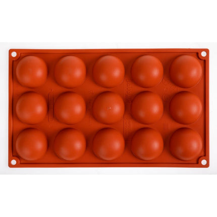 Half-Sphere Silicone Baking Mold 15 Cavities | Pavoni Formaflex | 2.3cm Deep 4