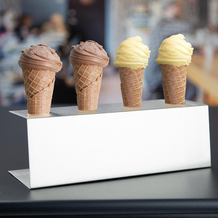 Ice Cream Cone Holder Stainless Steel 4 Cones | Olympia 5