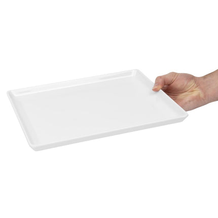 Flat Melamine Platter White GN 1/2 | APS Float 7