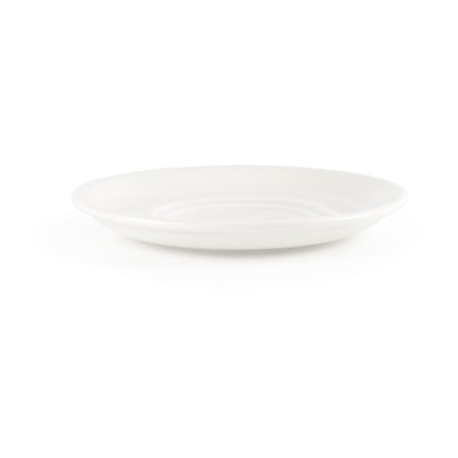 White Porcelain Saucers 15cm (24 pcs) | Churchill Maple