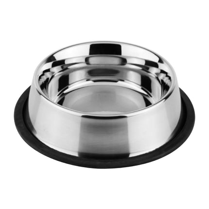Large Stainless Steel Dog Bowl with Non-Slip Base | Bolero | 230 mm