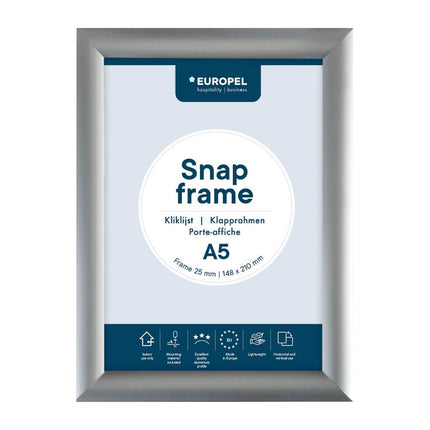 Click Frame A5 25mm Silver | Europel