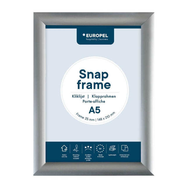 Click Frame A5 25mm Silver | Europel