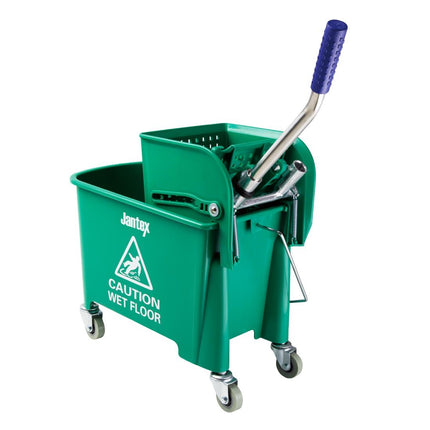 Mop Bucket with Wringer Green 20L | Jantex Kentucky