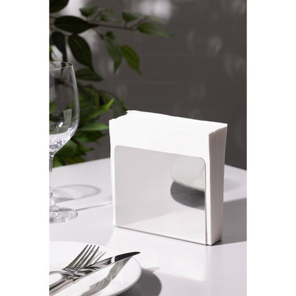 Stainless Steel Napkin Holder | Olympia 7