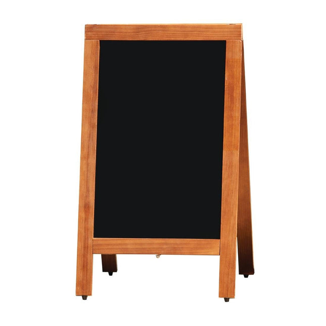 Wooden Sidewalk Chalkboard 85x50cm | Olympia