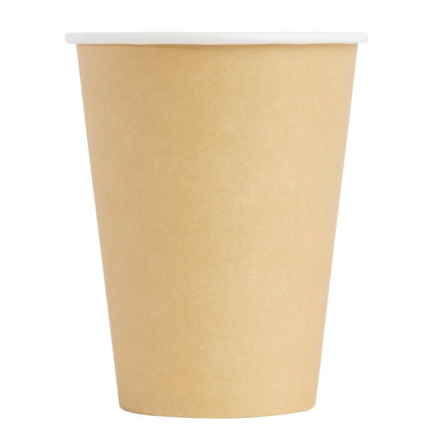 Recyclable Single-Wall Light Brown Coffee Cups | Fiesta | 34cl 2