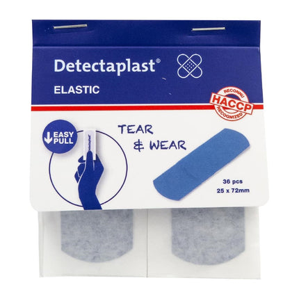 Detectable Elastic Plasters 25 x 72 mm | Detectaplast | Pack of 100 5